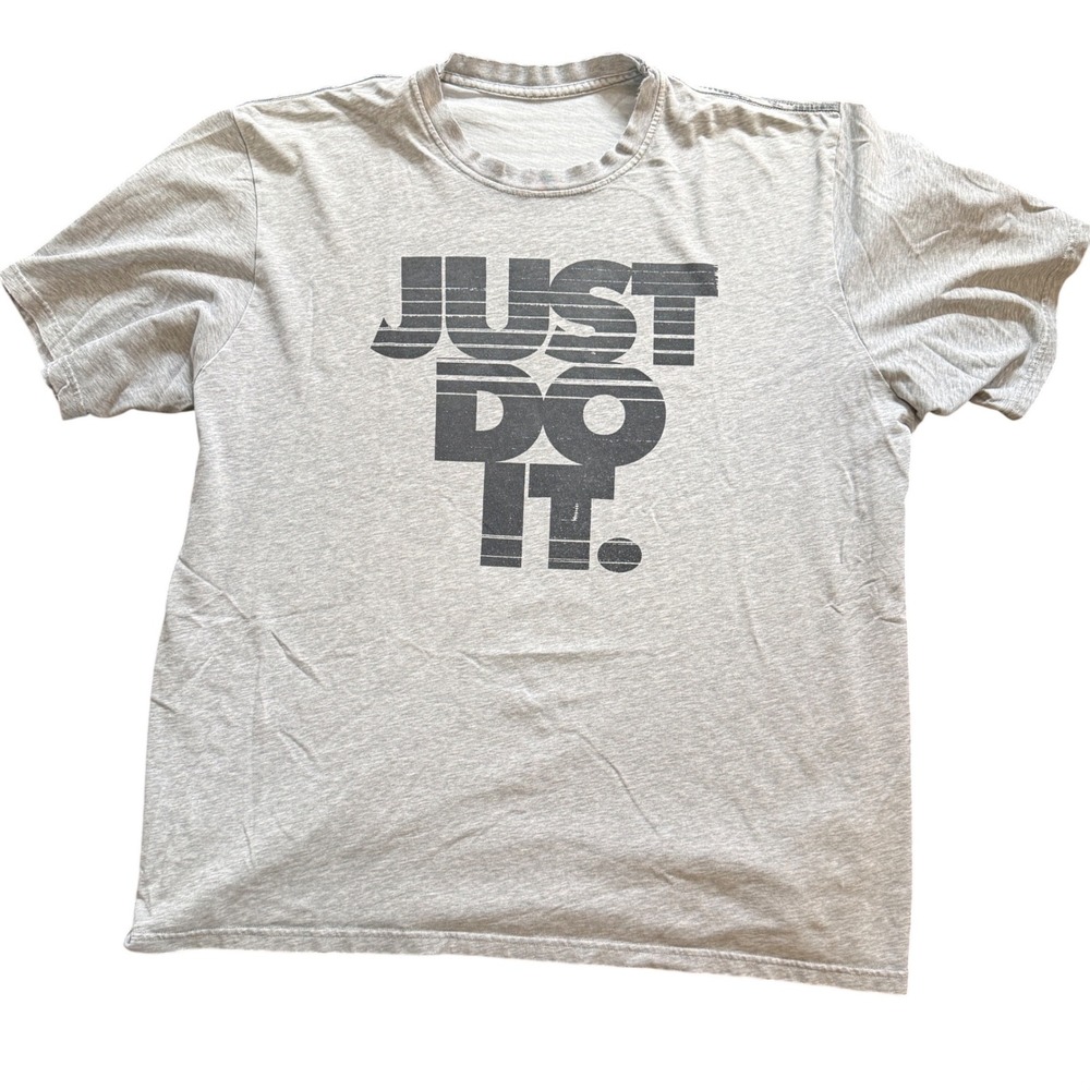 Nike Just Do It Graphic Tee Grey Mens XL 459658-063